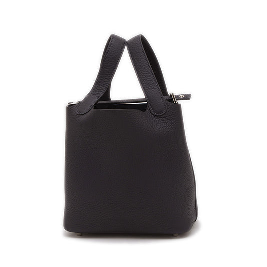 ピコタンロック PM 18 トリヨン キャバン シルバー金具 K刻印 ハンドバッグ