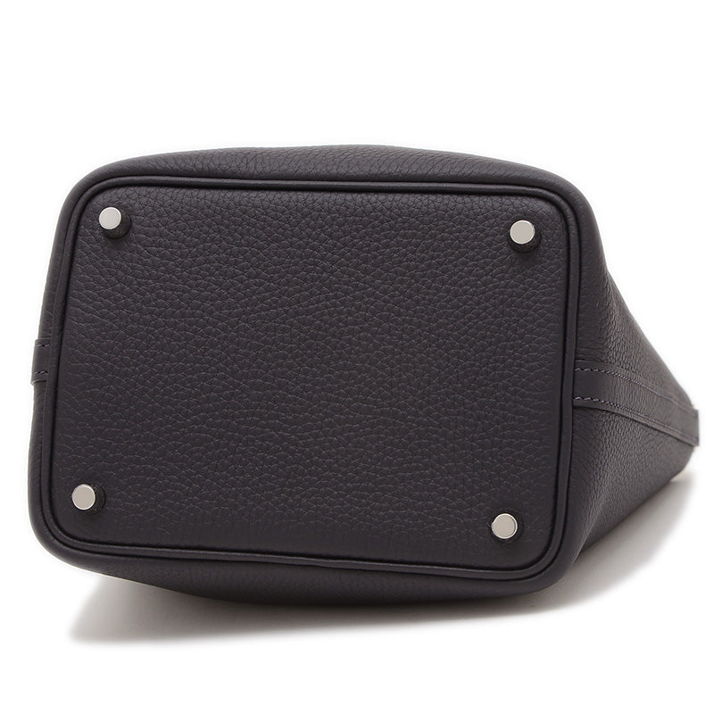 ピコタンロック PM 18 トリヨン キャバン シルバー金具 K刻印 ハンドバッグ