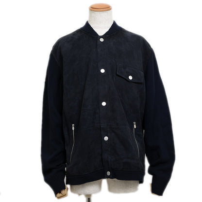 ブルゾン スエード マリーン メンズ XXL H567190HA01 ノーカラージャケット