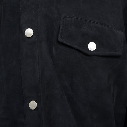 ブルゾン スエード マリーン メンズ XXL H567190HA01 ノーカラージャケット