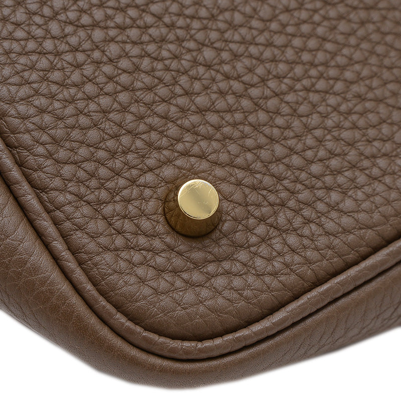 ピコタンロック MM 22 トリヨン エトゥープ ゴールド金具 C刻印 ハンドバッグ