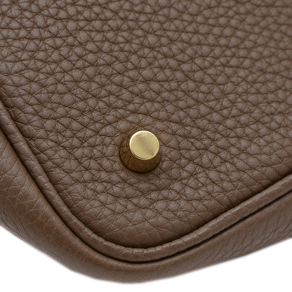 ピコタンロック MM 22 トリヨン エトゥープ ゴールド金具 C刻印 ハンドバッグ