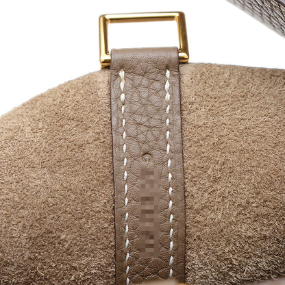 ピコタンロック MM 22 トリヨン エトゥープ ゴールド金具 C刻印 ハンドバッグ