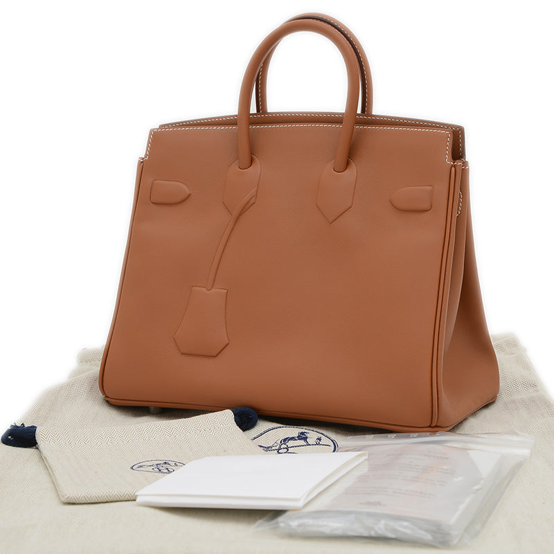 バーキン25 シャドウ スイフト ゴールド Z刻印 ハンドバッグ