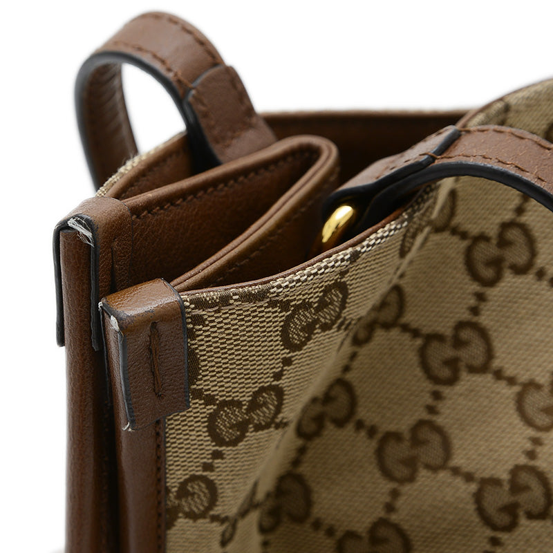 GGキャンバス ホースビット 1955 トートバッグ ベージュ/ブラウン 623694 トートバッグ