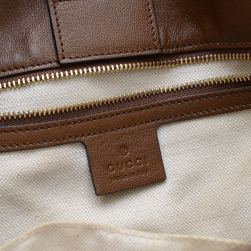 GGキャンバス ホースビット 1955 トートバッグ ベージュ/ブラウン 623694 トートバッグ