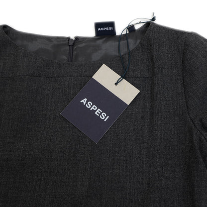 ワンピース 半袖 ウール グレー レディース 38サイズ ワンピース