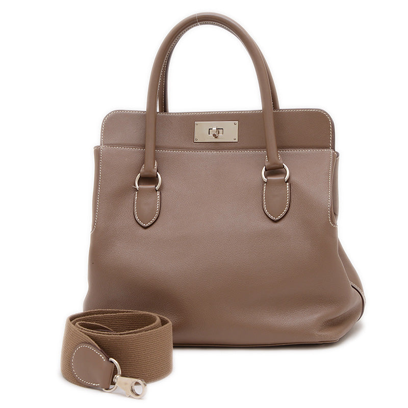 ツールボックス26 スイフト エヴァーカラー シルバー金具 O刻印 ハンドバッグ