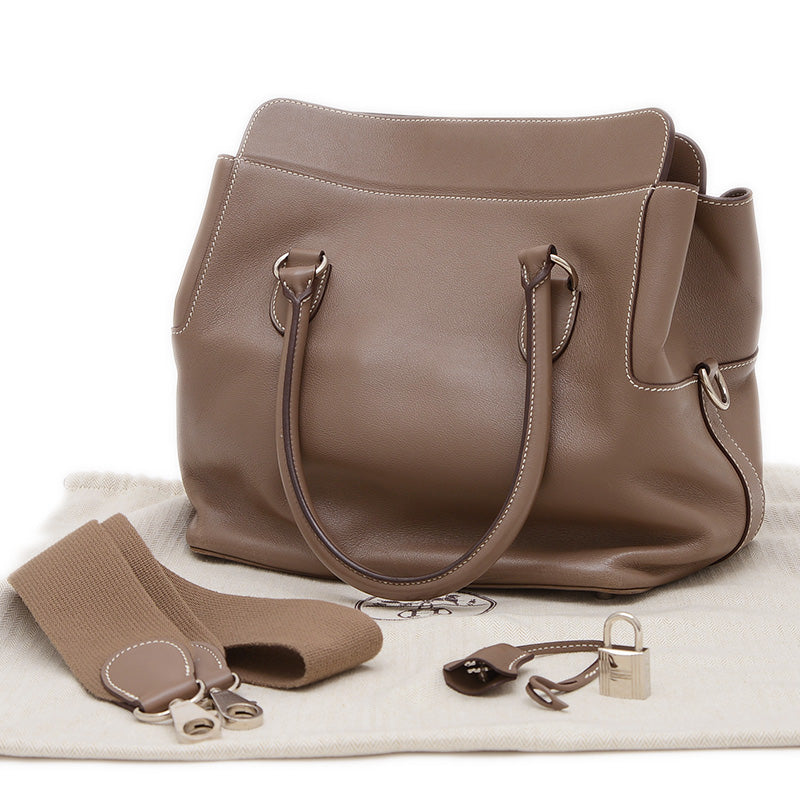 ツールボックス26 スイフト エヴァーカラー シルバー金具 O刻印 ハンドバッグ