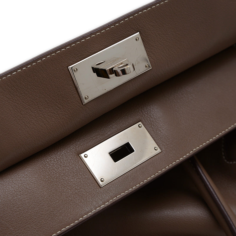 ツールボックス26 スイフト エヴァーカラー シルバー金具 O刻印 ハンドバッグ