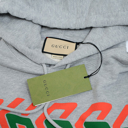 パーカー ロゴチェーンプリント コットン グレー Sサイズ 715911 パーカー