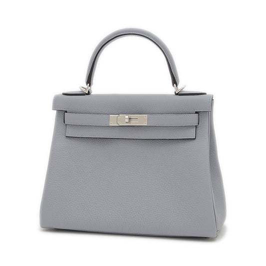 ケリー28 内縫い トゴ グリパンタン シルバー金具 K刻印 ハンドバッグ