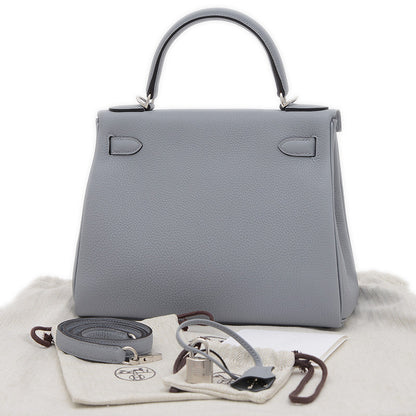 ケリー28 内縫い トゴ グリパンタン シルバー金具 K刻印 ハンドバッグ