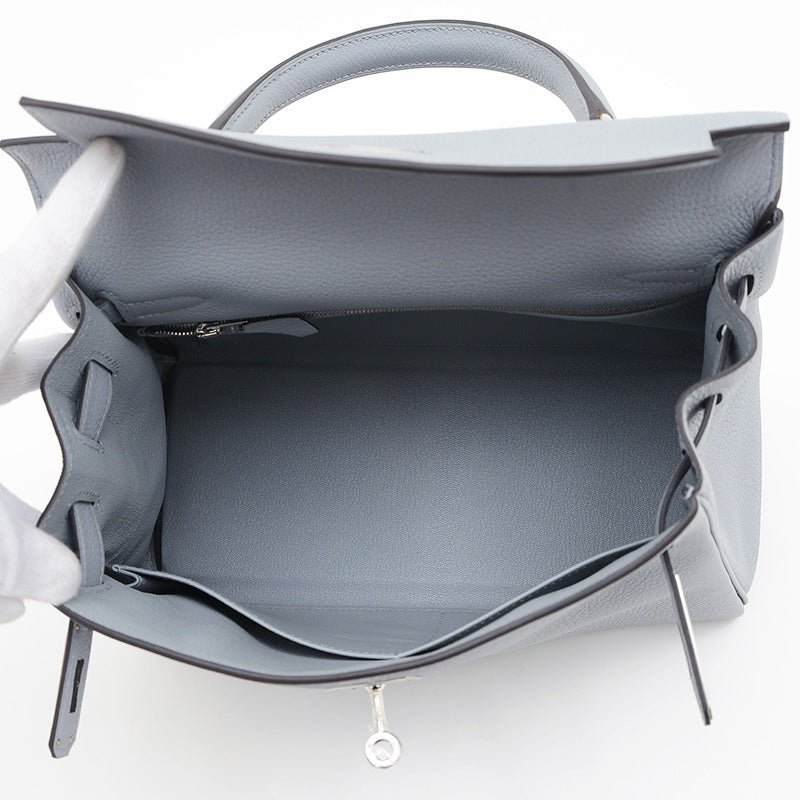 ケリー28 内縫い トゴ グリパンタン シルバー金具 K刻印 ハンドバッグ