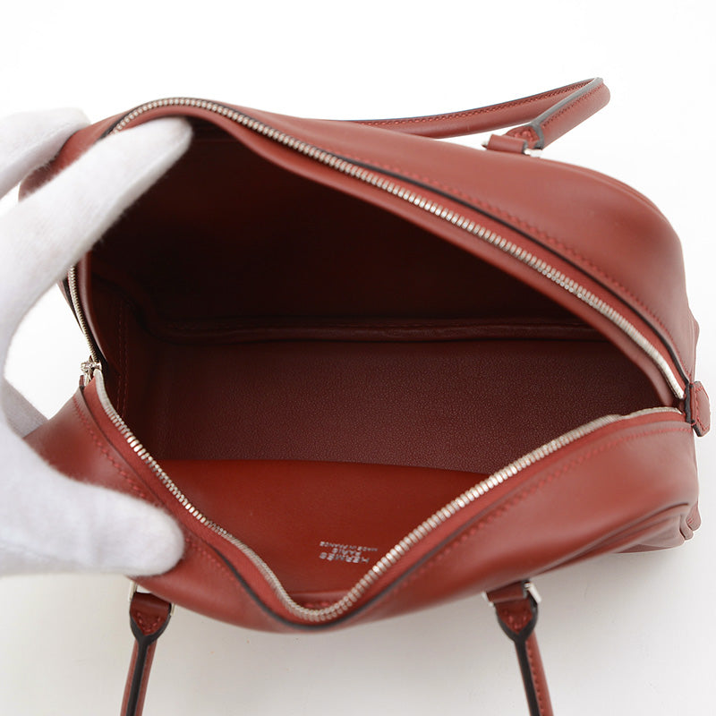 ミニ プリュム スイフト ルージュアッシュ シルバー金具 W刻印 ハンドバッグ