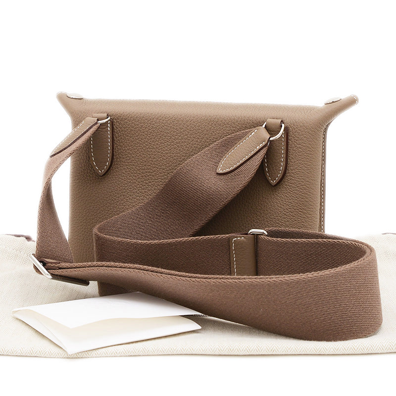 ヴィドポッシュ トゴ エトゥープ シルバー金具 W刻印 ショルダーバッグ