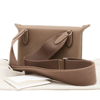 ヴィドポッシュ トゴ エトゥープ シルバー金具 W刻印 ショルダーバッグ