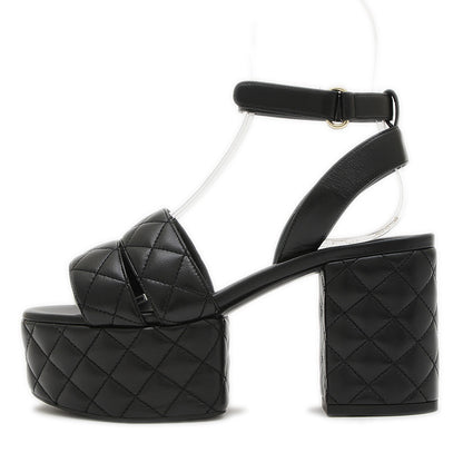 マトラッセ サンダル ラムスキン ブラック #36.5 G46427 サンダル