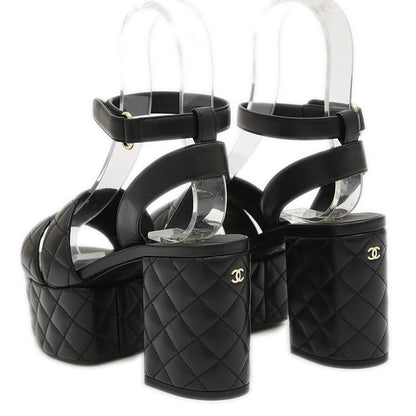 マトラッセ サンダル ラムスキン ブラック #36.5 G46427 サンダル