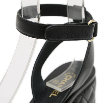 マトラッセ サンダル ラムスキン ブラック #36.5 G46427 サンダル