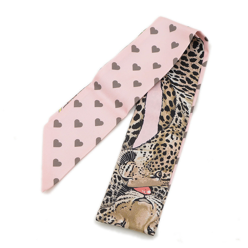 ツイリー ジャングルラブ ローズペール/エトゥープ/ブルン シルク100％ スカーフ