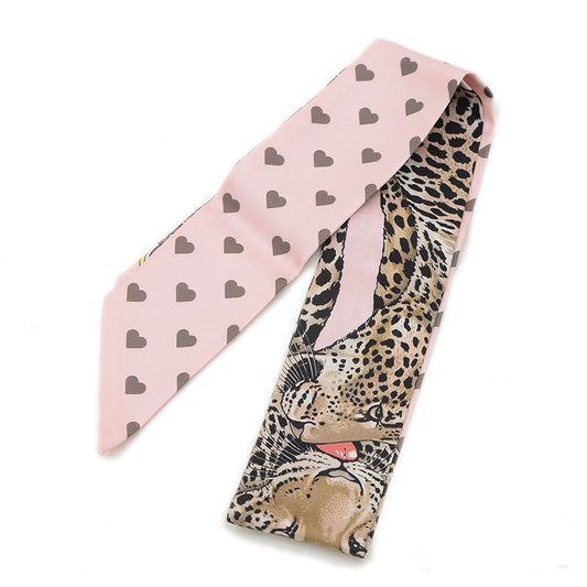 ツイリー ジャングルラブ ローズペール/エトゥープ/ブルン シルク100％ スカーフ