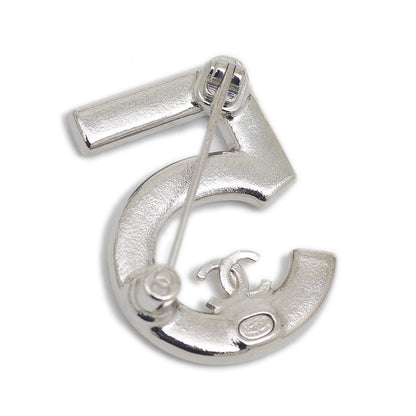 ブローチ No.5 ラインストーン シルバー A25P ブローチ