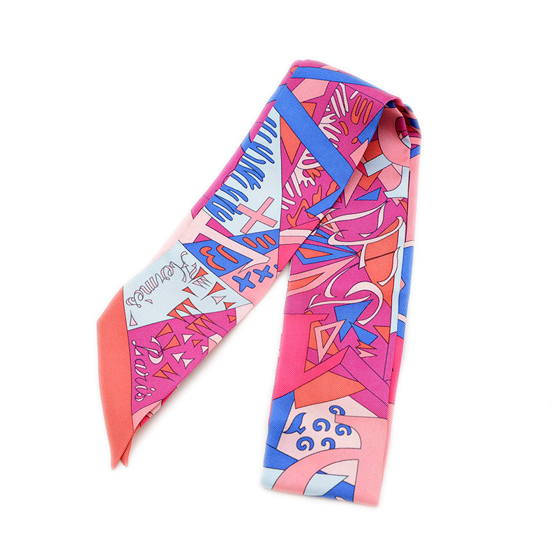 ツイリー ノンブルドール 黄金数 マルチカラー シルク100％ スカーフ