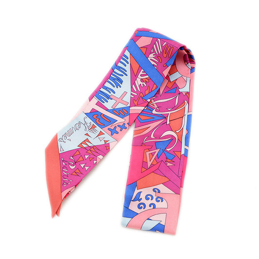 ツイリー ノンブルドール 黄金数 マルチカラー シルク100％ スカーフ