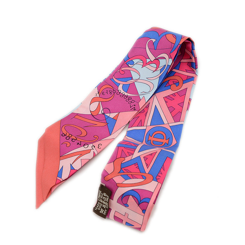 ツイリー ノンブルドール 黄金数 マルチカラー シルク100％ スカーフ