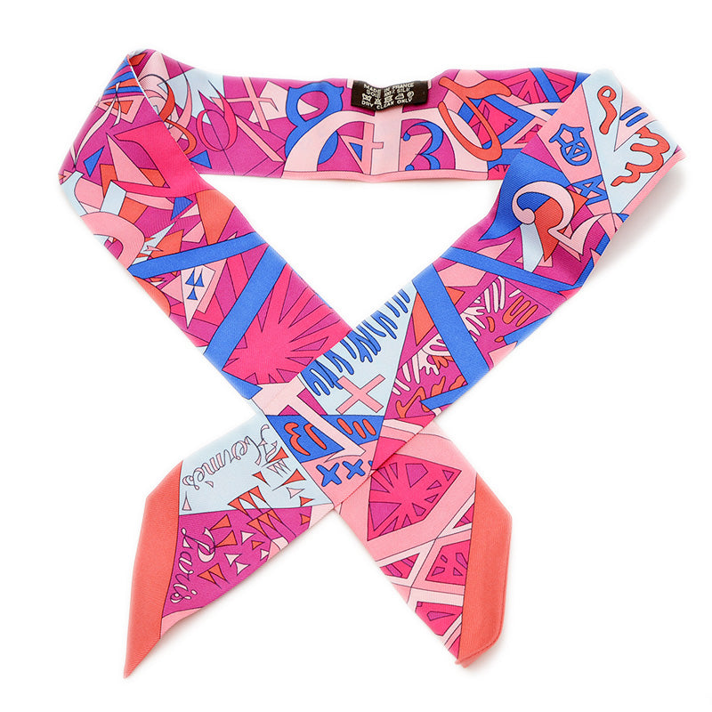 ツイリー ノンブルドール 黄金数 マルチカラー シルク100％ スカーフ