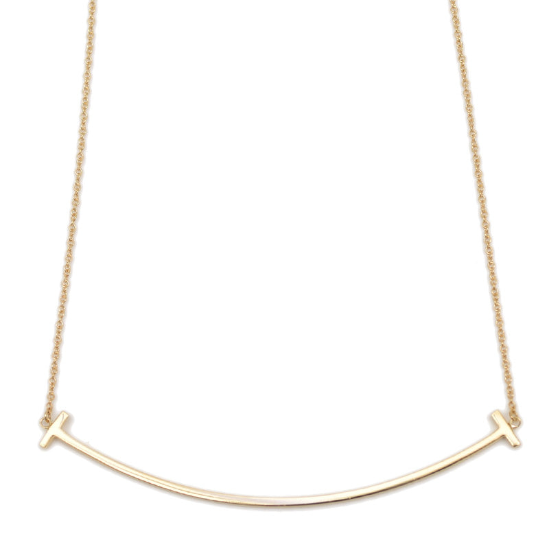 Tスマイル ネックレス ラージ K18YG ネックレス