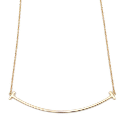 Tスマイル ネックレス ラージ K18YG ネックレス