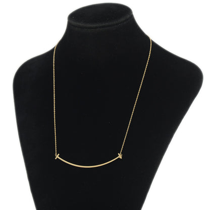 Tスマイル ネックレス ラージ K18YG ネックレス