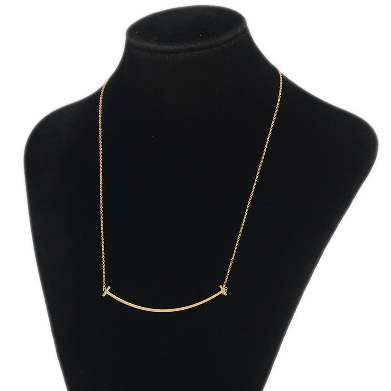 Tスマイル ネックレス ラージ K18YG ネックレス