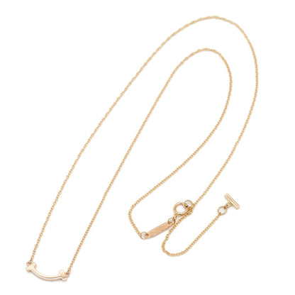 Tスマイル ミニ ペンダント K18PG ネックレス