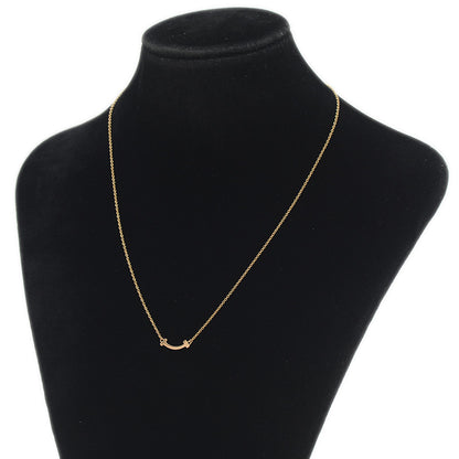 Tスマイル ミニ ペンダント K18PG ネックレス