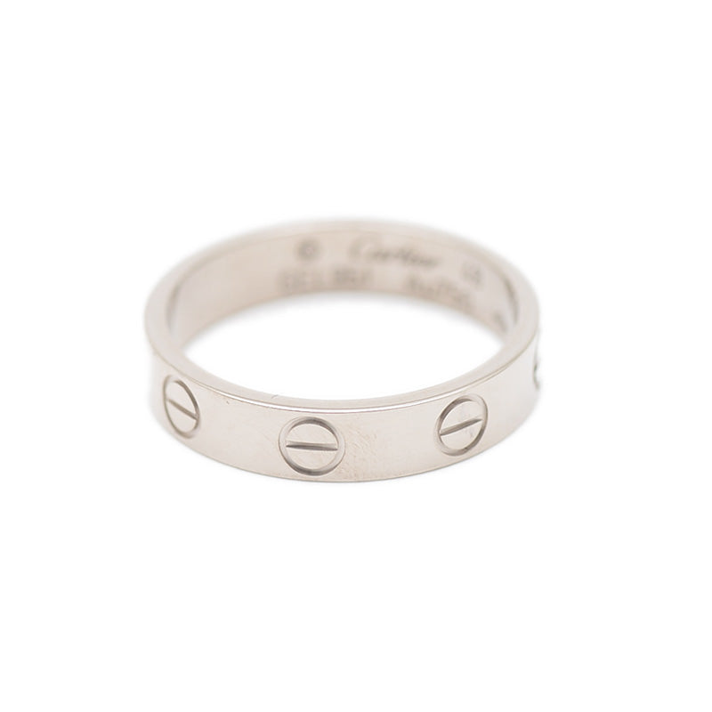 ミニ ラブリング K18WG #48 CRB40851 リング・指輪