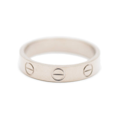 ミニ ラブリング K18WG #48 CRB40851 リング・指輪