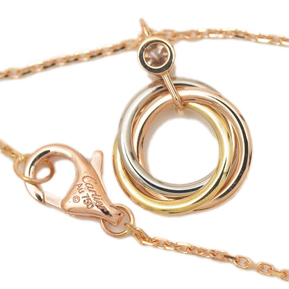 ベビートリニティ ネックレス 1Pダイヤ K18PG/YG/WG CRB72235 ネックレス