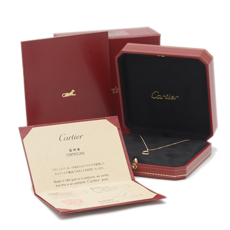 ベビートリニティ ネックレス 1Pダイヤ K18PG/YG/WG CRB72235 ネックレス