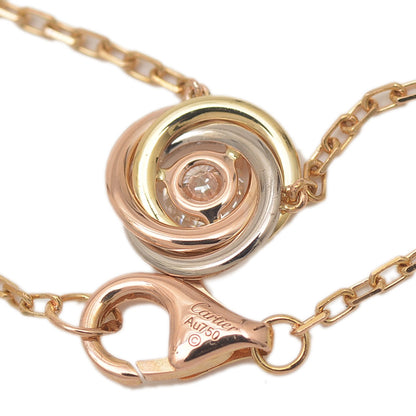 トリニティ ネックレス 1Pダイヤ K18PG/YG/WG B72249 ネックレス