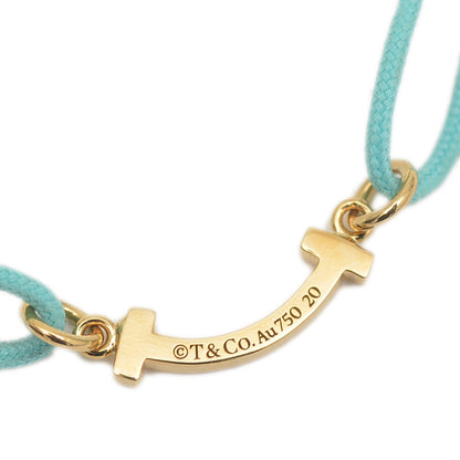 Tスマイル ミニ ブレスレット K18YG/ブルーコード ブレスレット