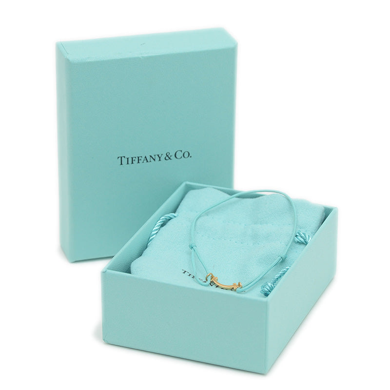 Tスマイル ミニ ブレスレット K18YG/ブルーコード ブレスレット