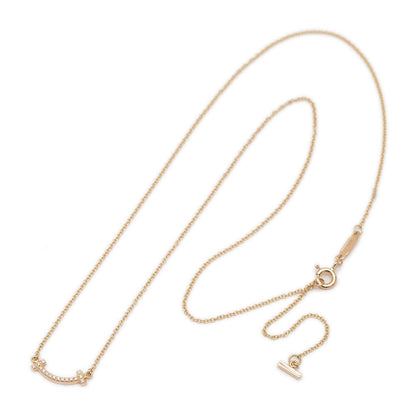 Tスマイル ミニ ペンダント K18YG/ダイヤモンド ネックレス