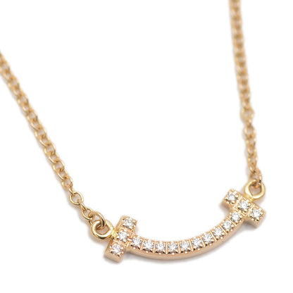 Tスマイル ミニ ペンダント K18YG/ダイヤモンド ネックレス