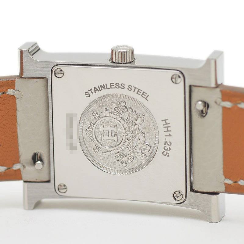 Hウォッチ ミニ レディース シェル文字盤 SS/ダイヤ クォーツ HH1.235 腕時計