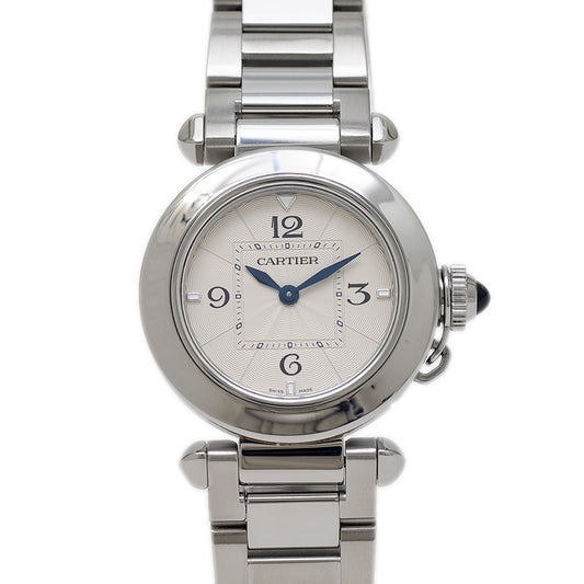 パシャ 30mm レディース シルバー文字盤 SS クォーツ WSPA0021 腕時計