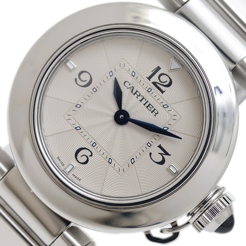 パシャ 30mm レディース シルバー文字盤 SS クォーツ WSPA0021 腕時計