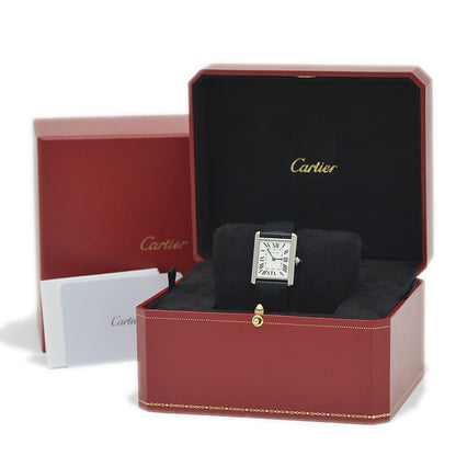 タンク マスト LM レディース シルバー文字盤 SS/レザー クォーツ WSTA0041 腕時計